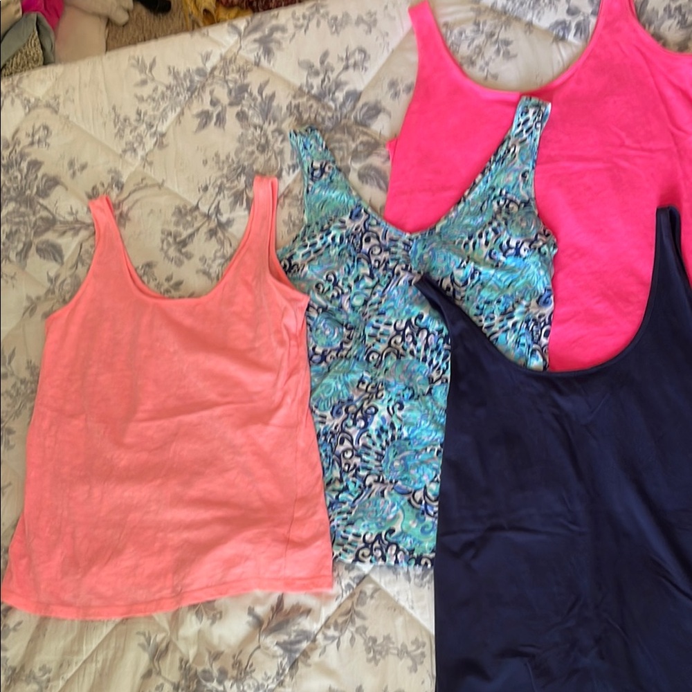 Four Lilly Pulitzer Tank Tops